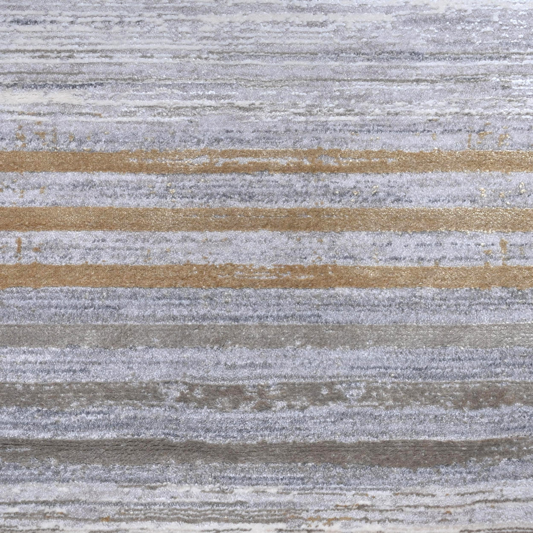 Grey Cream Turkish Rug 5X8 ft