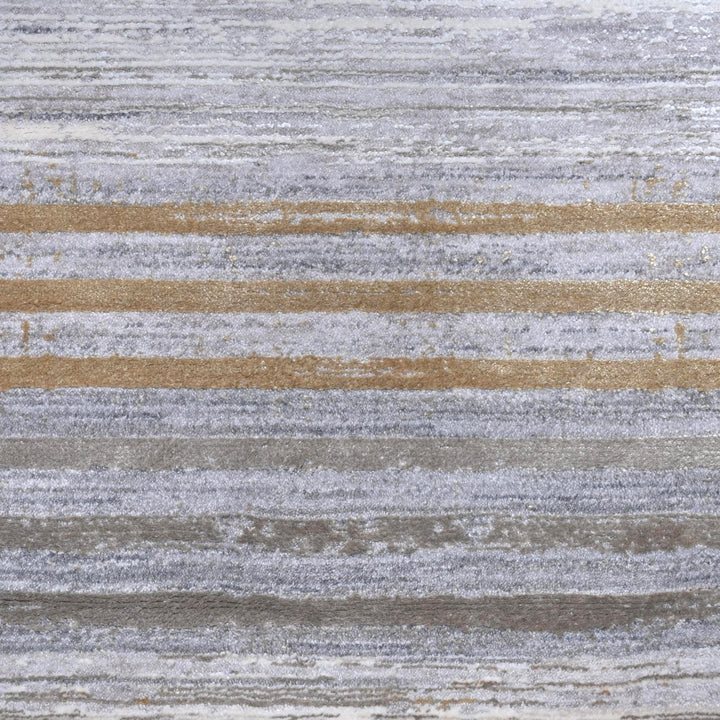 Grey Cream Turkish Rug 5X8 ft