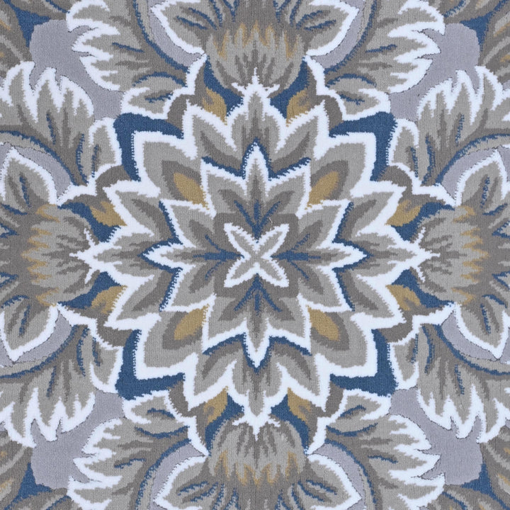 Light Grey Traditional Turkish Rug 7x10 ft