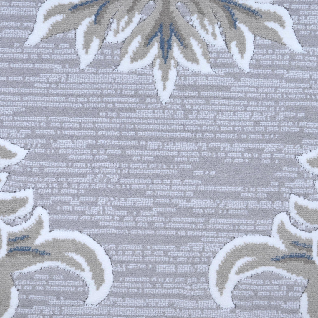 Light Grey Traditional Turkish Rug 7x10 ft