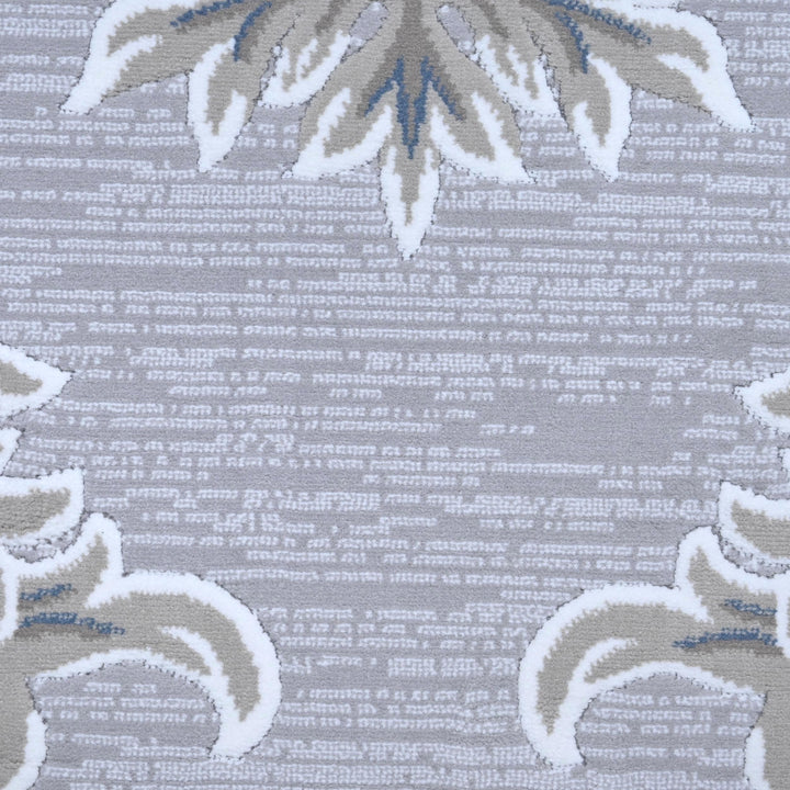 Light Grey Traditional Turkish Rug 7x10 ft