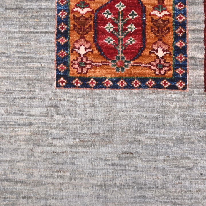 Khurjin Multi Handmade Rug 6.7X5.1 FT