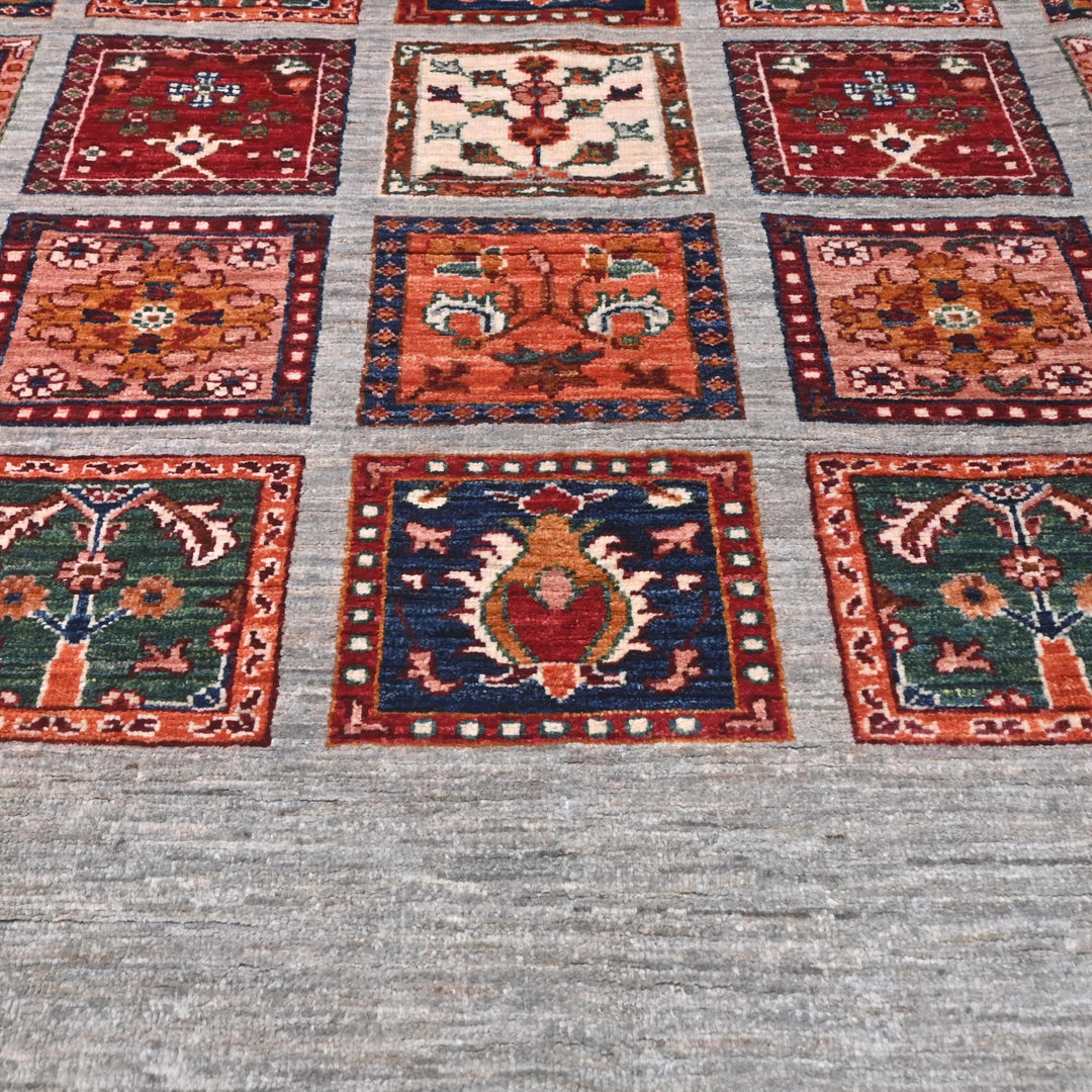 Khurjin Multi Handmade Rug 6.7X5.1 FT