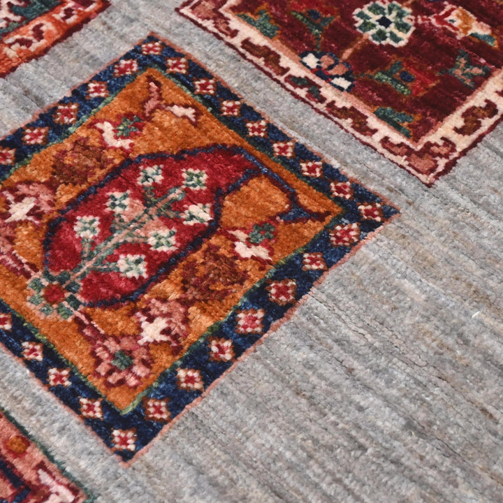 Khurjin Multi Handmade Rug 6.7X5.1 FT