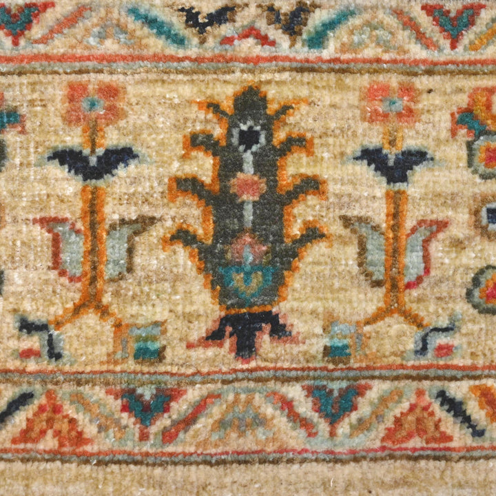 Khurjin Beige Handmade Rug 6.7X5.1 FT