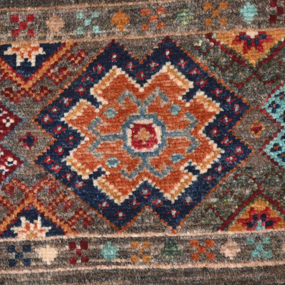 Khurjin Multi Handmade Rug 6.7X5.1 FT