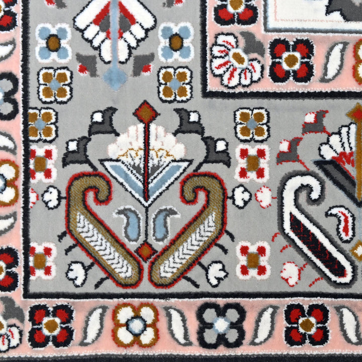 Black Ivory Persian Khas Prayer Rug 2.5x4 FT