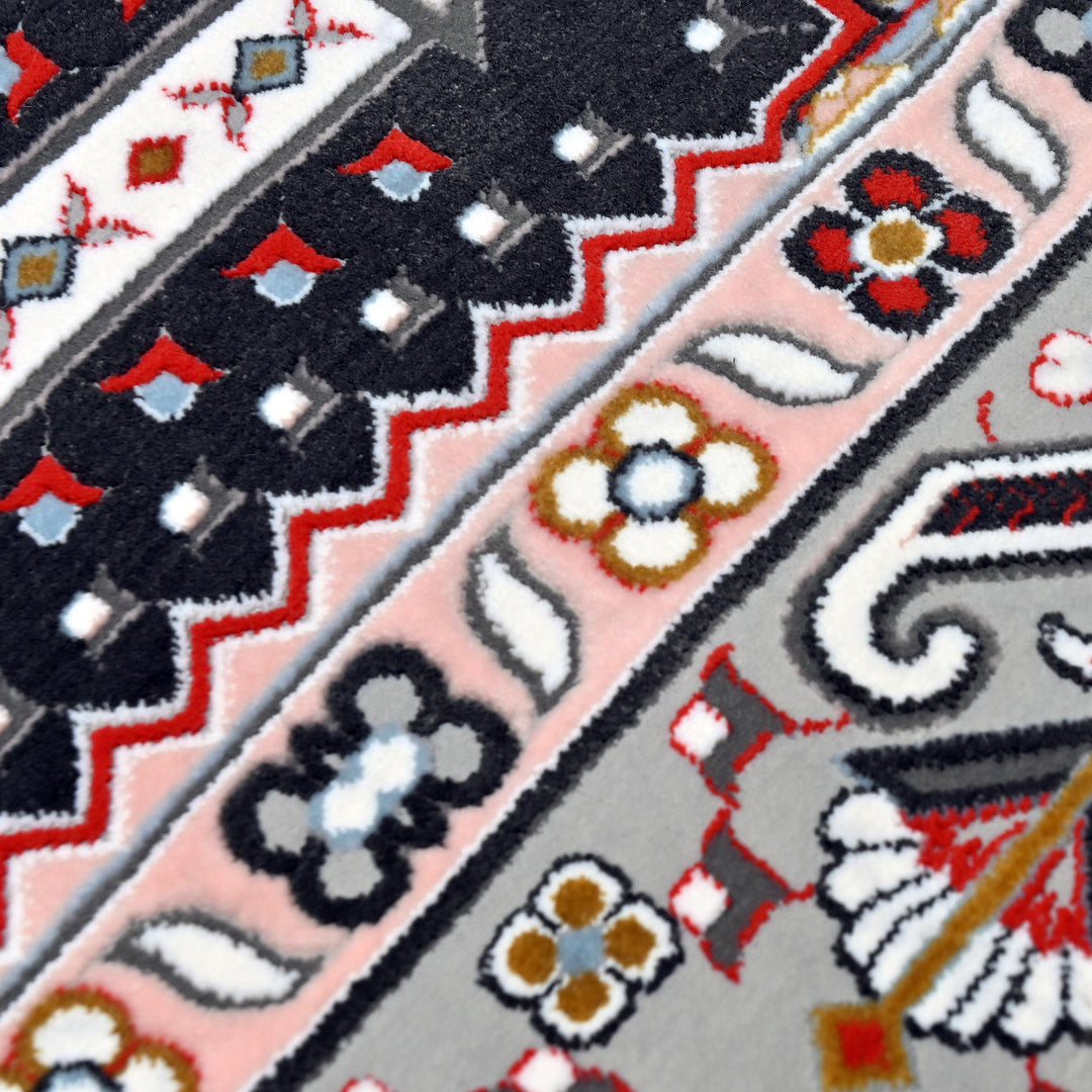 Black Ivory Persian Khas Prayer Rug 2.5x4 FT