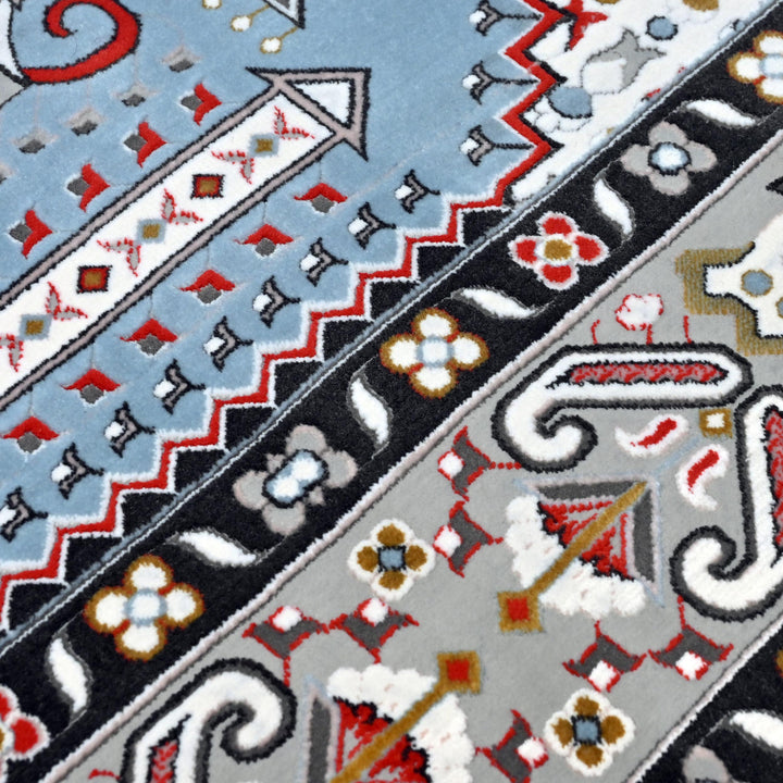 Light Blue Persian Khas Prayer Rug 2.5x4 FT