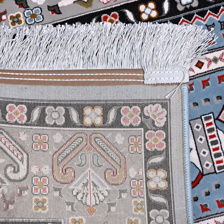 Light Blue Persian Khas Prayer Rug 2.5x4 FT