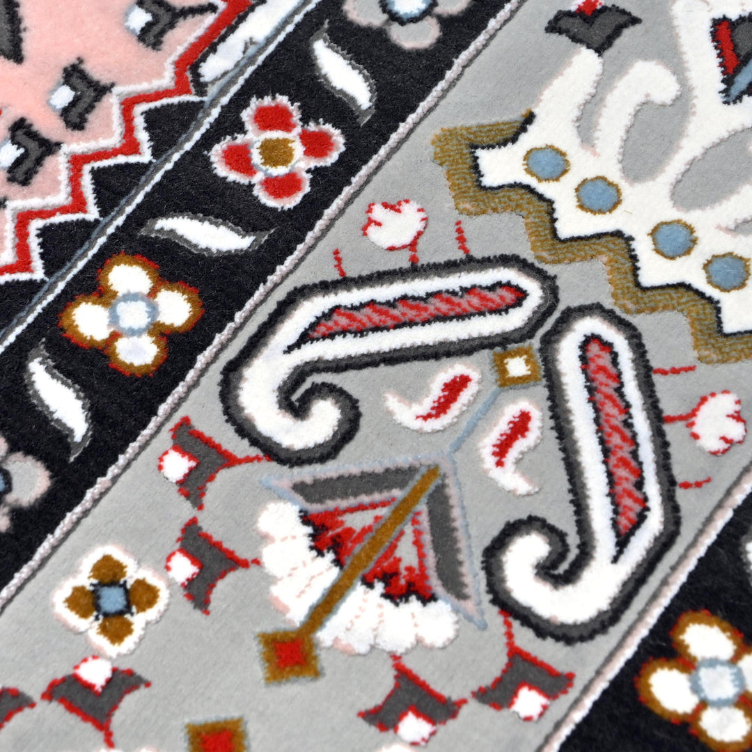 Soft Pink Persian Khas Prayer Rug 2.5x4 FT