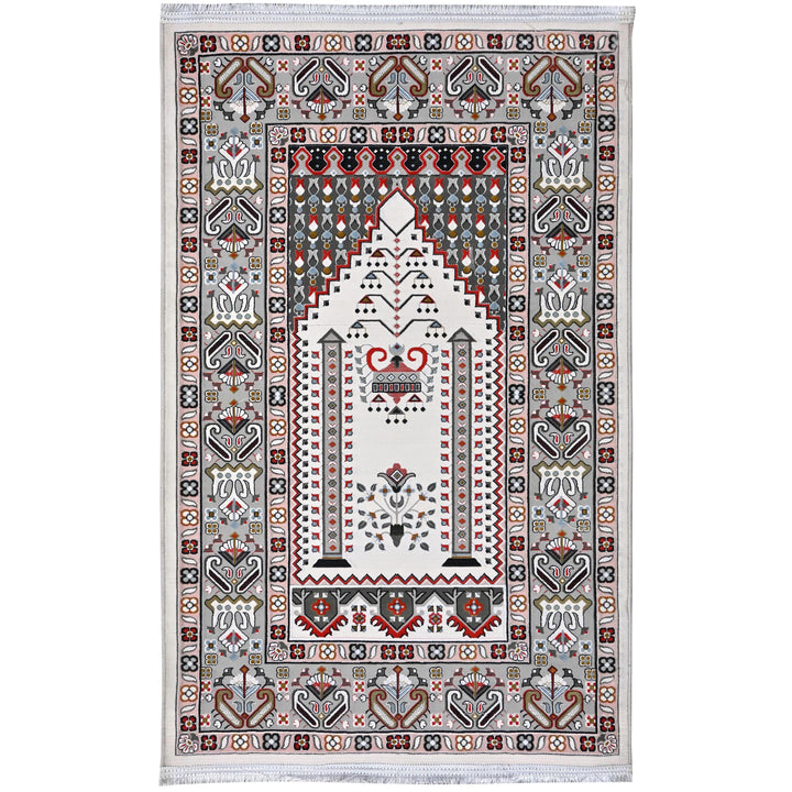 Cream Ivory Persian Khas Prayer Rug 2.5x4 FT