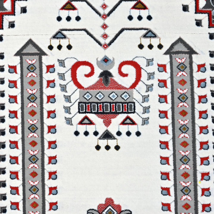 Cream Ivory Persian Khas Prayer Rug 2.5x4 FT