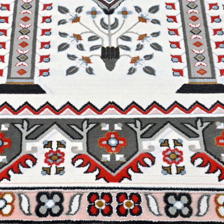 Cream Ivory Persian Khas Prayer Rug 2.5x4 FT