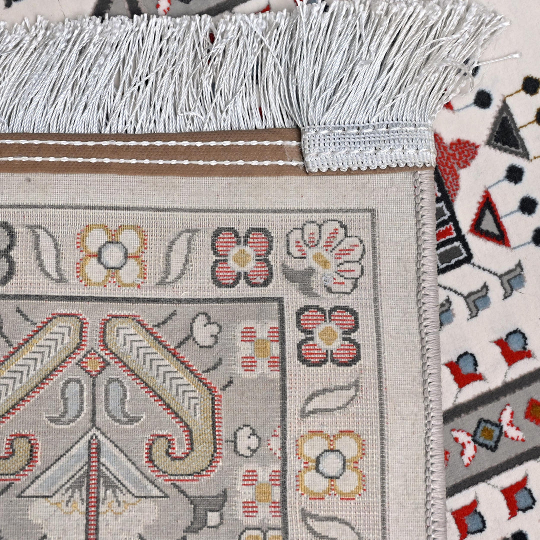 Cream Ivory Persian Khas Prayer Rug 2.5x4 FT