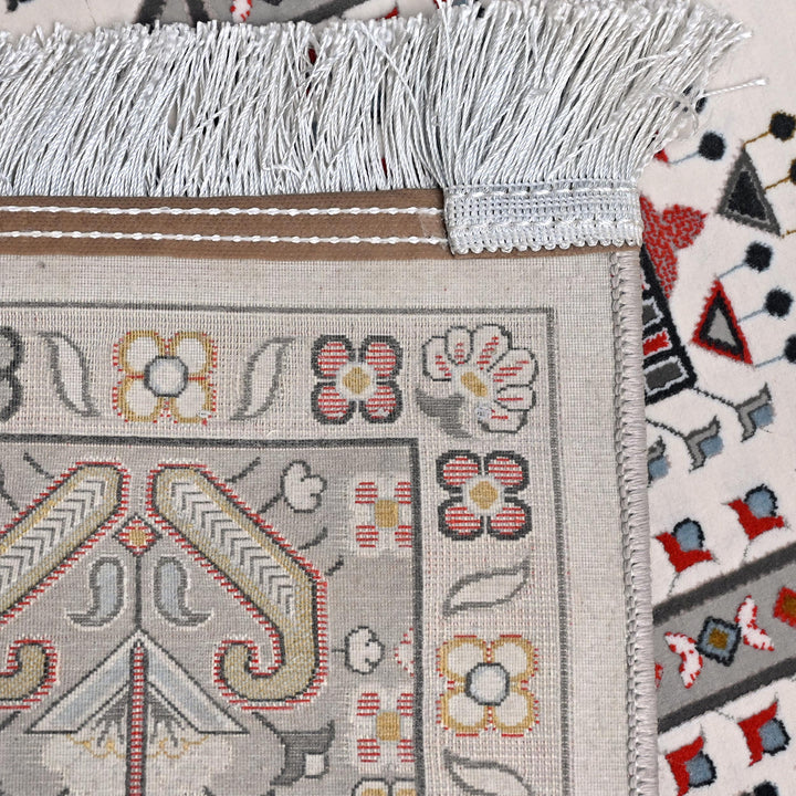 Cream Ivory Persian Khas Prayer Rug 2.5x4 FT