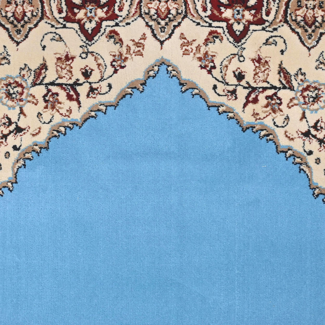 Sky Blue Persian Khas Prayer Rug 2.5x4 FT
