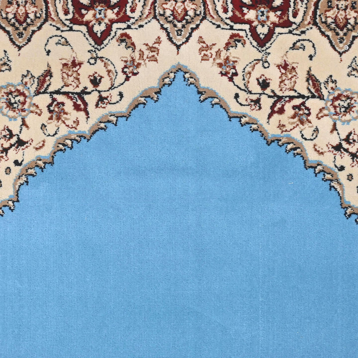 Sky Blue Persian Khas Prayer Rug 2.5x4 FT