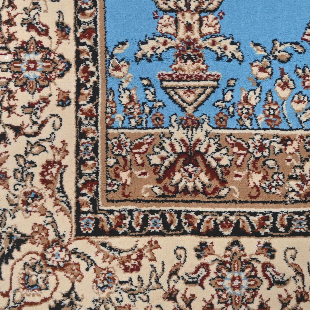 Sky Blue Persian Khas Prayer Rug 2.5x4 FT