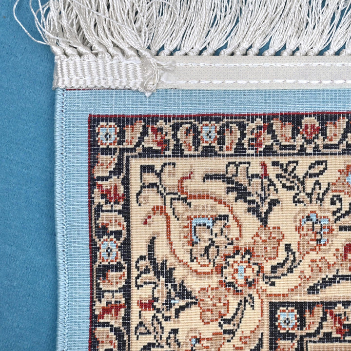 Sky Blue Persian Khas Prayer Rug 2.5x4 FT