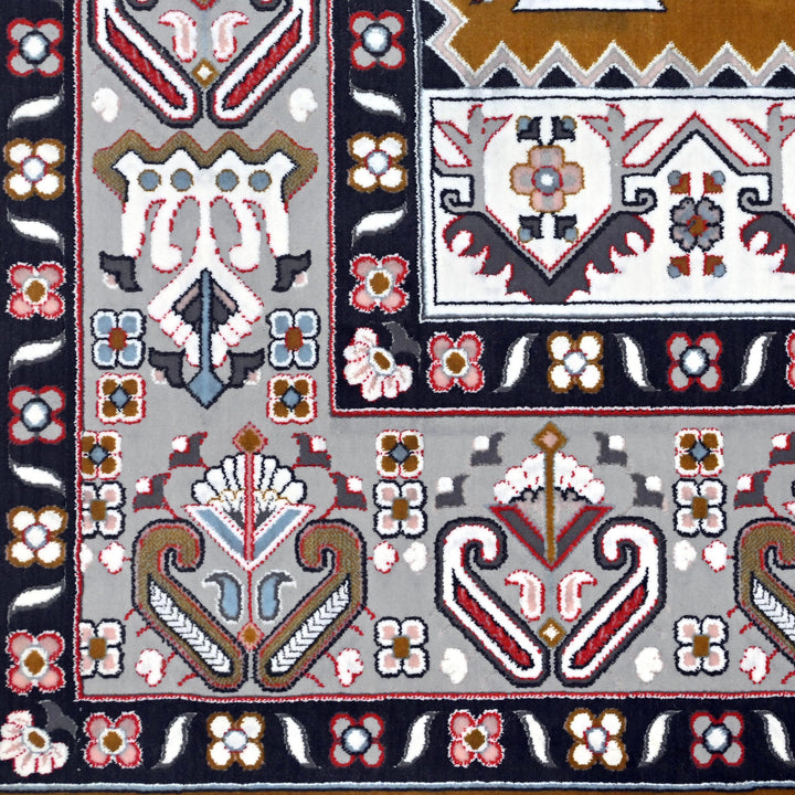 Mustard Gold Persian Khas Prayer Rug 2.5x4 FT