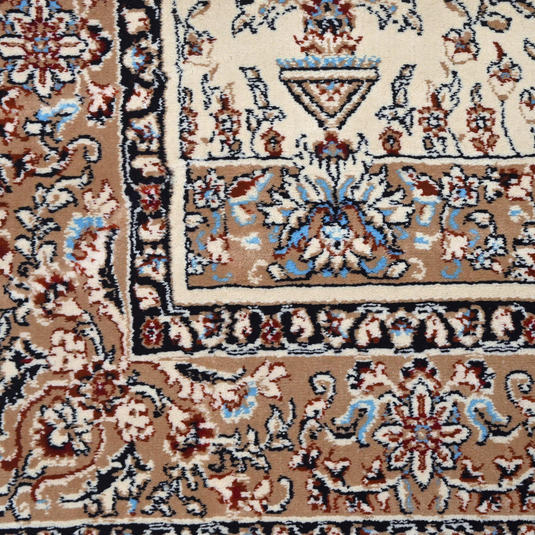 Cream Beige Persian Khas Prayer Rug 2.5x4 FT
