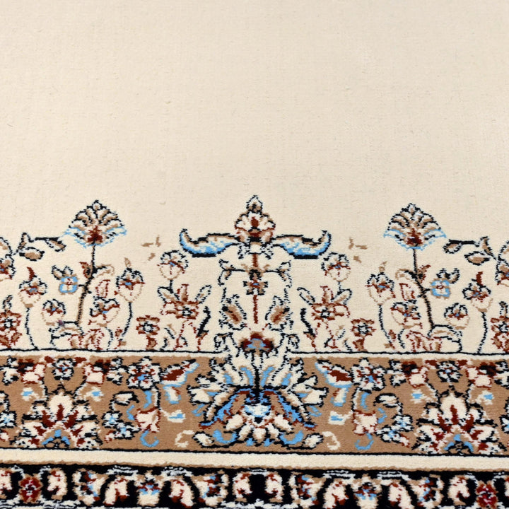 Cream Beige Persian Khas Prayer Rug 2.5x4 FT