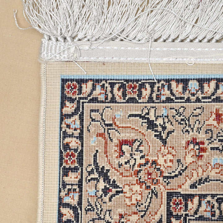 Cream Beige Persian Khas Prayer Rug 2.5x4 FT