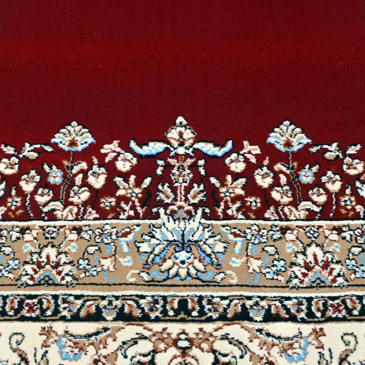 Burgundy Red Persian Khas Prayer Rug 2.5x4 FT