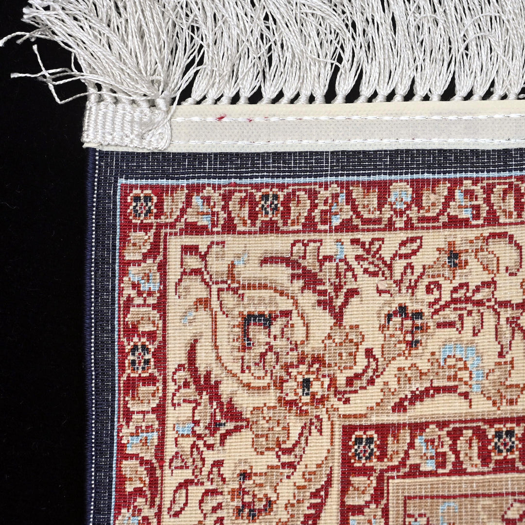 Navy Blue Persian Khas Prayer Rug 2.5x4 FT