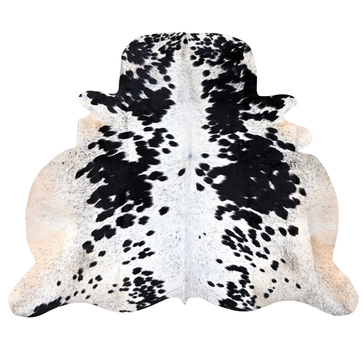 Black & White Cow hide Rug Cowhide 4.5X5 FT
