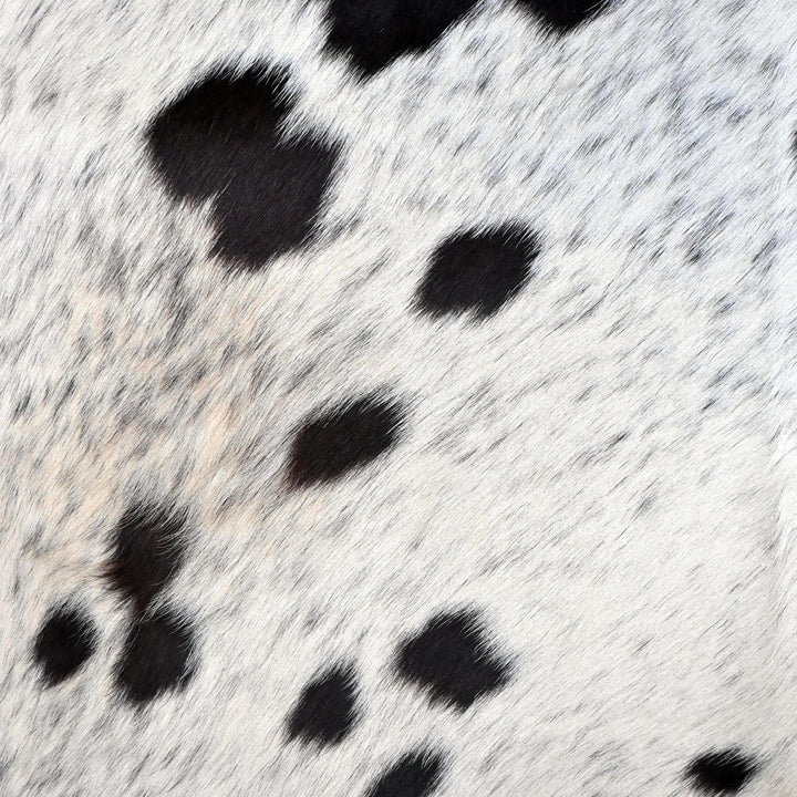 Black & White Cow hide Rug Cowhide 4.5X5 FT