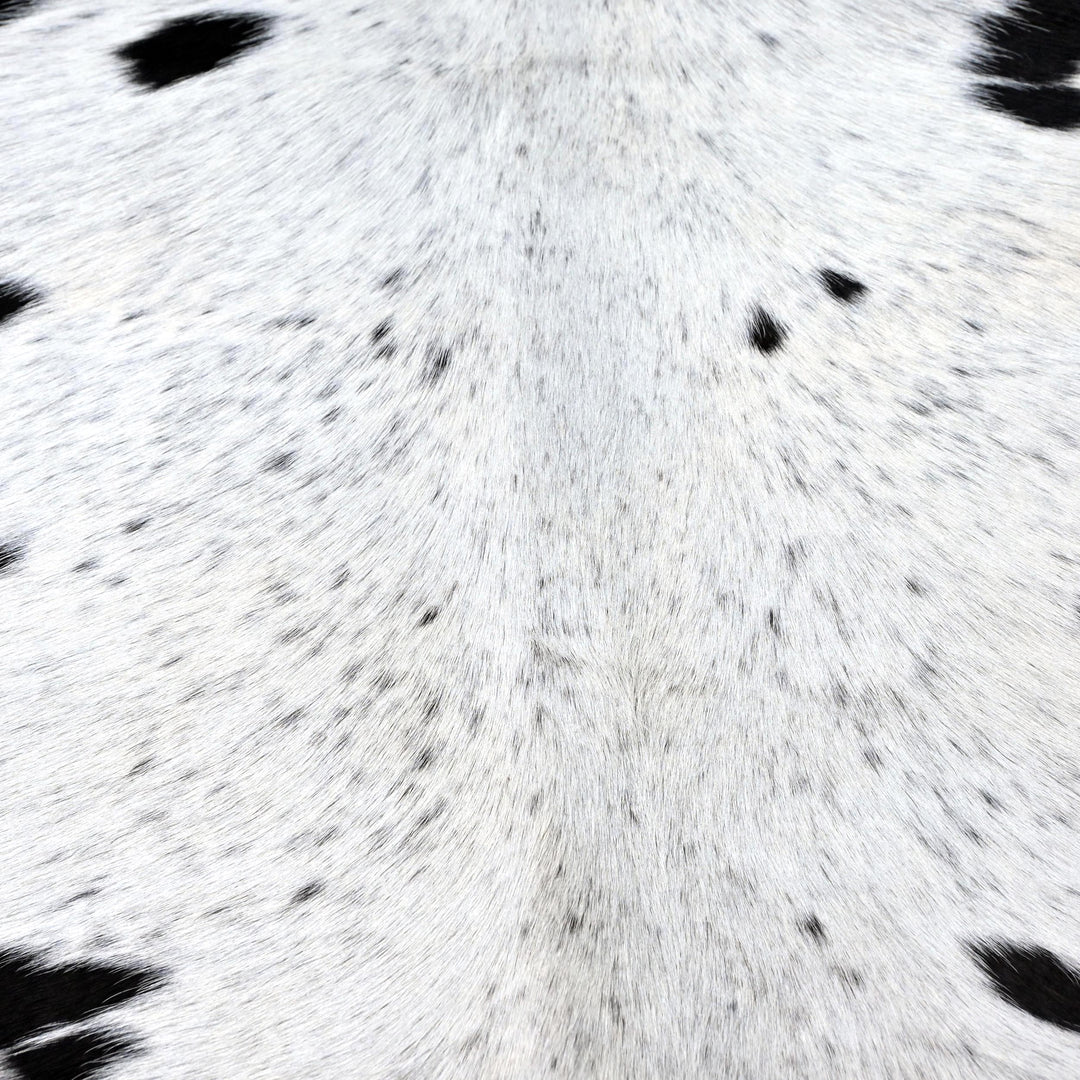 Black & White Cow hide Rug Cowhide 4.5X5 FT