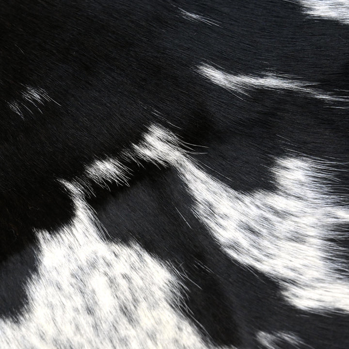 Black & White Cow hide Rug Cowhide 4.5X5 FT