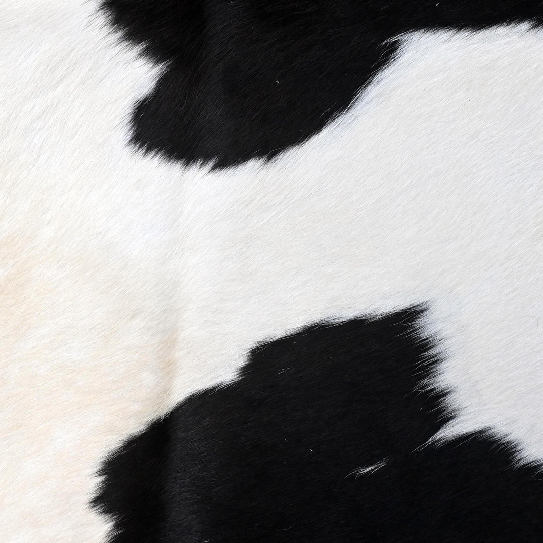Panda Print Cow hide Rug 4X4 FT