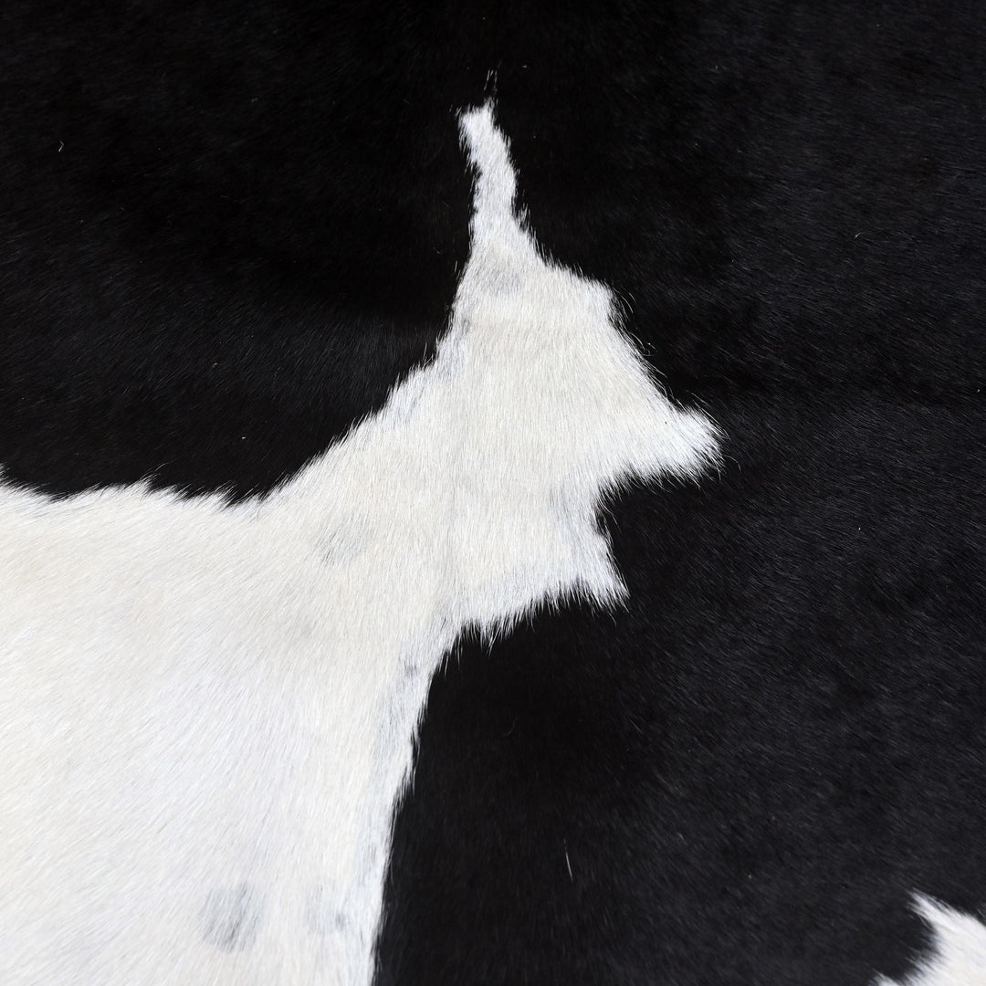Panda Print Cow hide Rug 4X4 FT