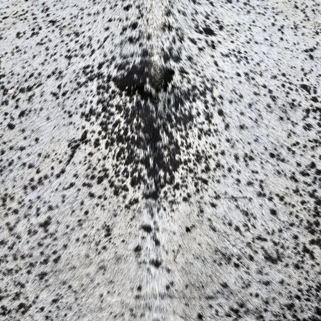 Grey & White Speckled Cow Hide 5X6 FT