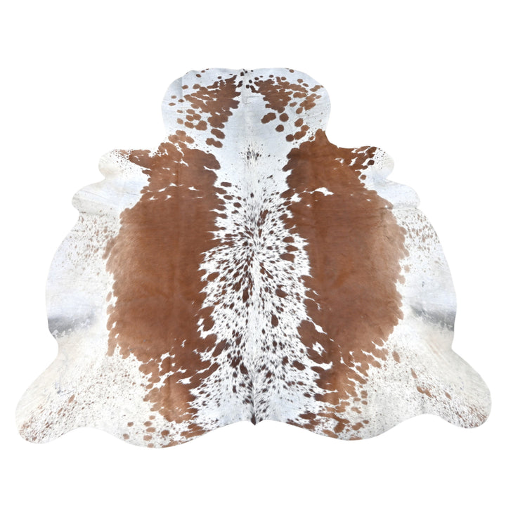 Speckled Brown & White Cow Hide 5.5X6 FT