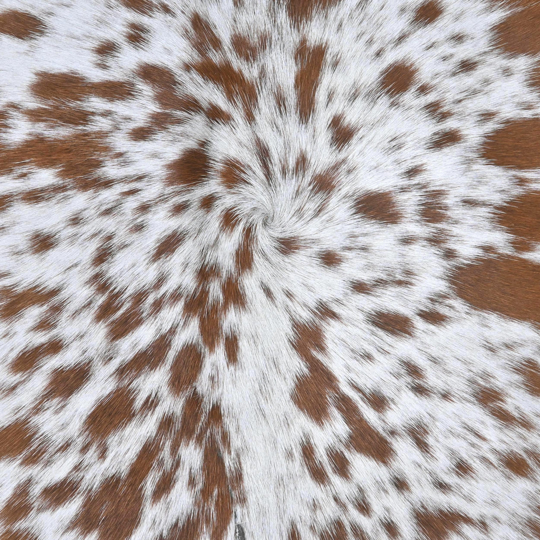 Speckled Brown & White Cow Hide 5.5X6 FT