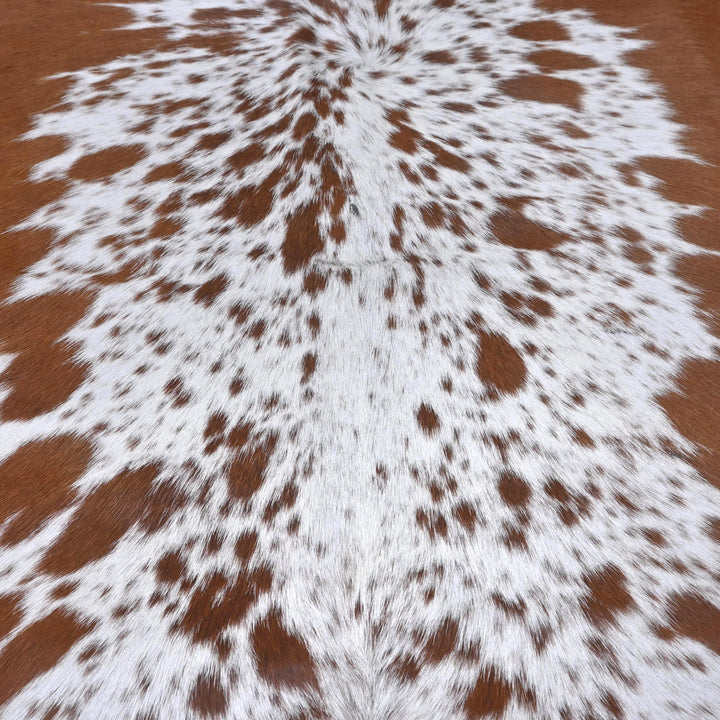 Speckled Brown & White Cow Hide 5.5X6 FT