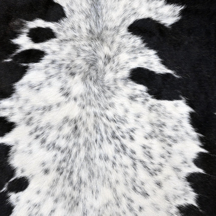 Black & White Spotted Cow Hide 5x5 FT