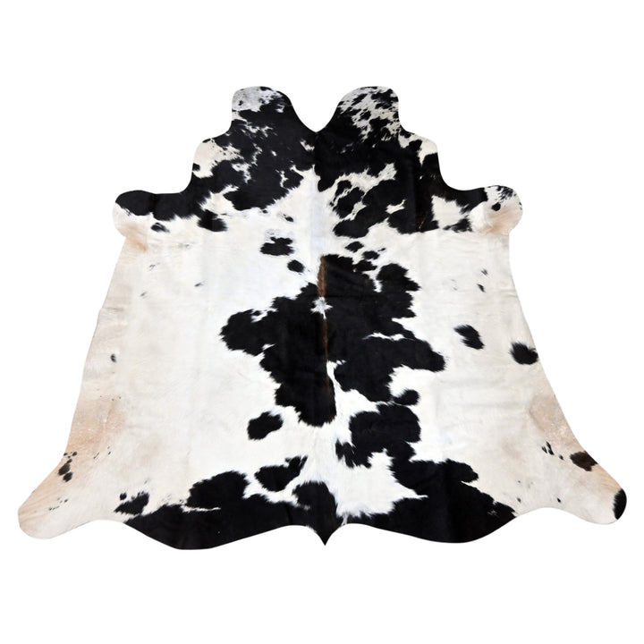 Black & White Cow hide Rug 4X4.5 FT