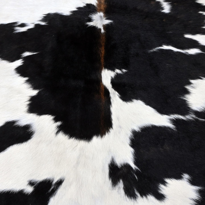 Black & White Cow hide Rug 4X4.5 FT