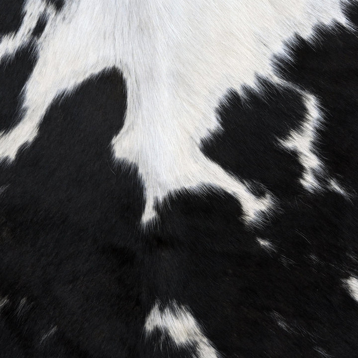 Black & White Cow hide Rug 4X4.5 FT