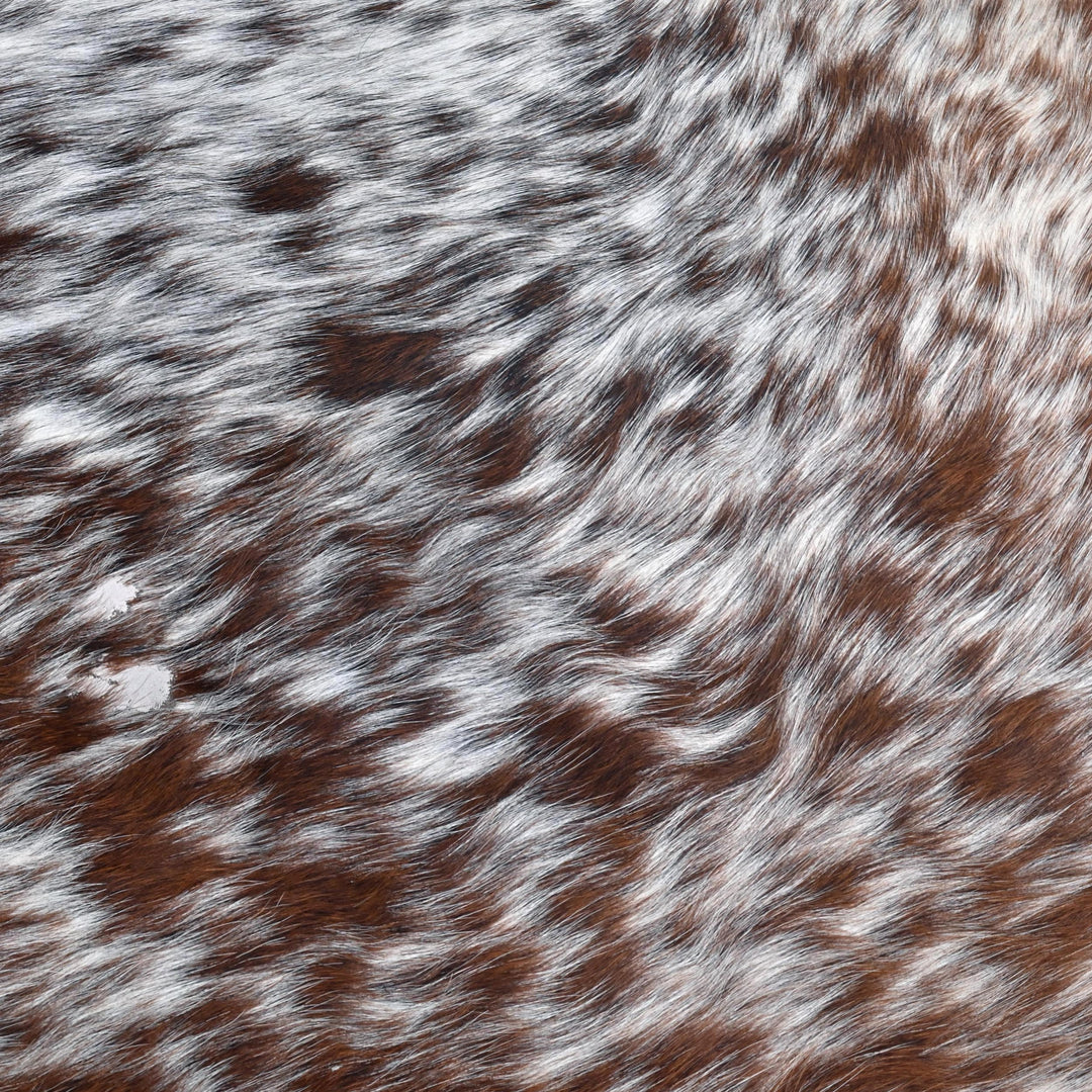 Exotic Tricolor Cow Hide 5.5X6 FT