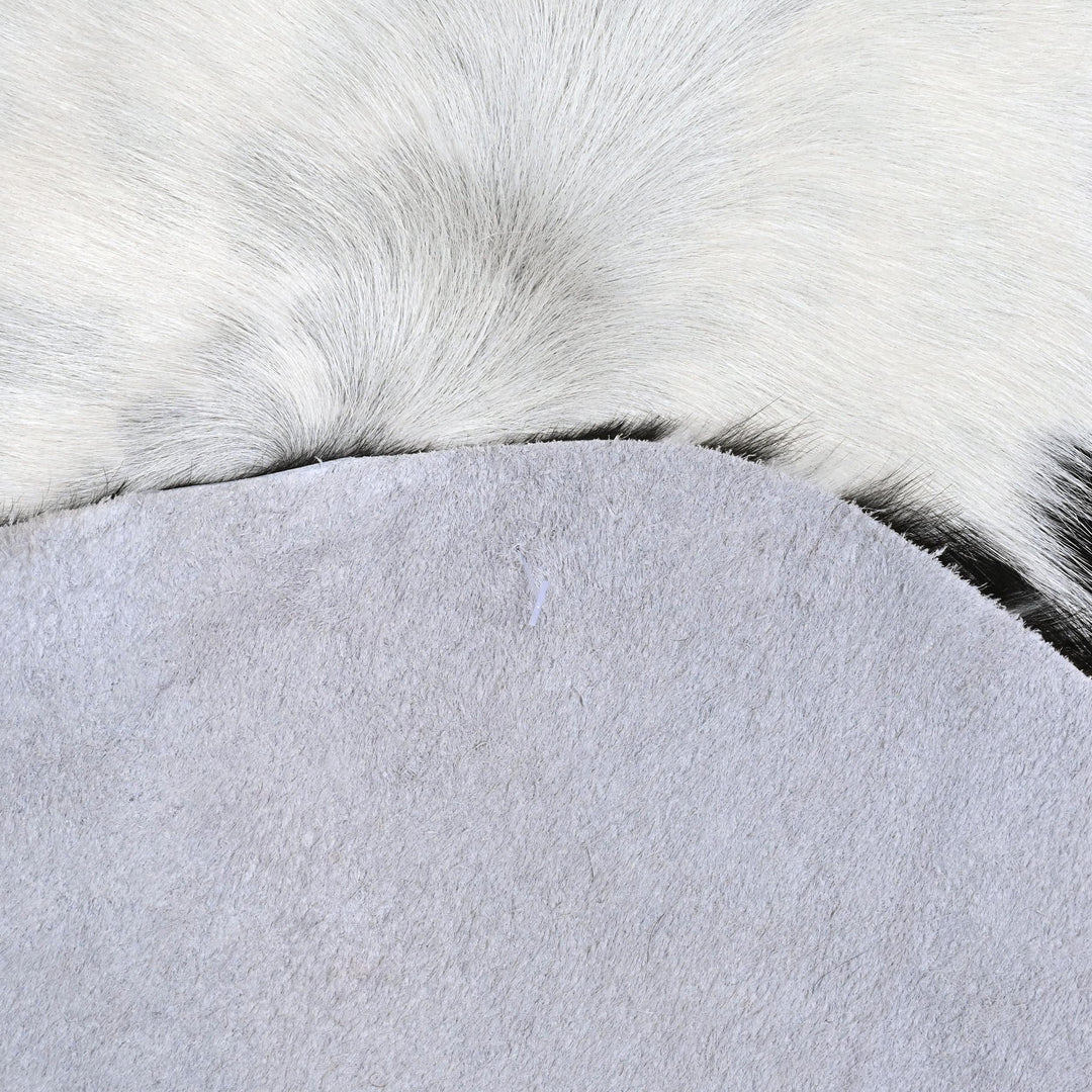 Spotted Spine Cow hide Rug 4X4.5 FT