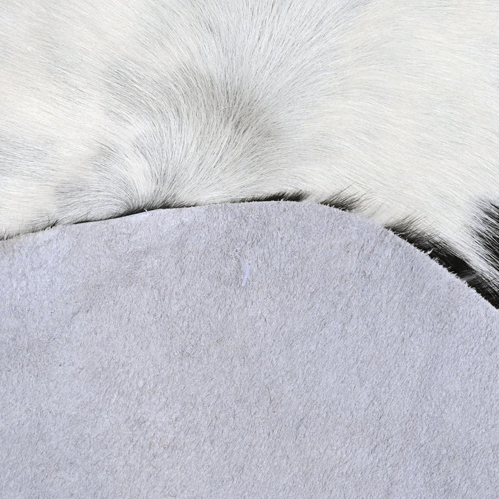 Spotted Spine Cow hide Rug 4X4.5 FT