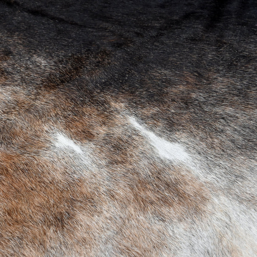 Brazilian Tri-Colour Cow Hide 5.5X5.5 FT