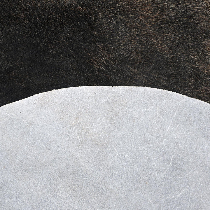 Brazilian Tri-Colour Cow Hide 5.5X5.5 FT