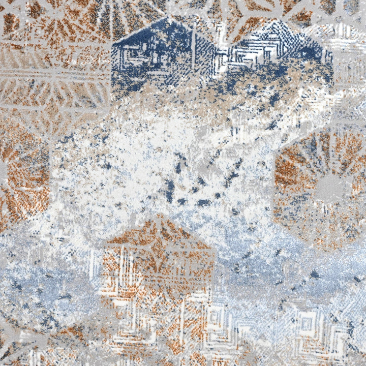 Off White Floral Turkish Rug 4X6 ft